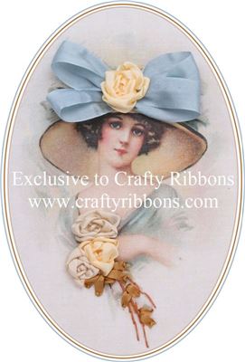 Silk Ribbon Embroidery Kit - Lady in a Hat